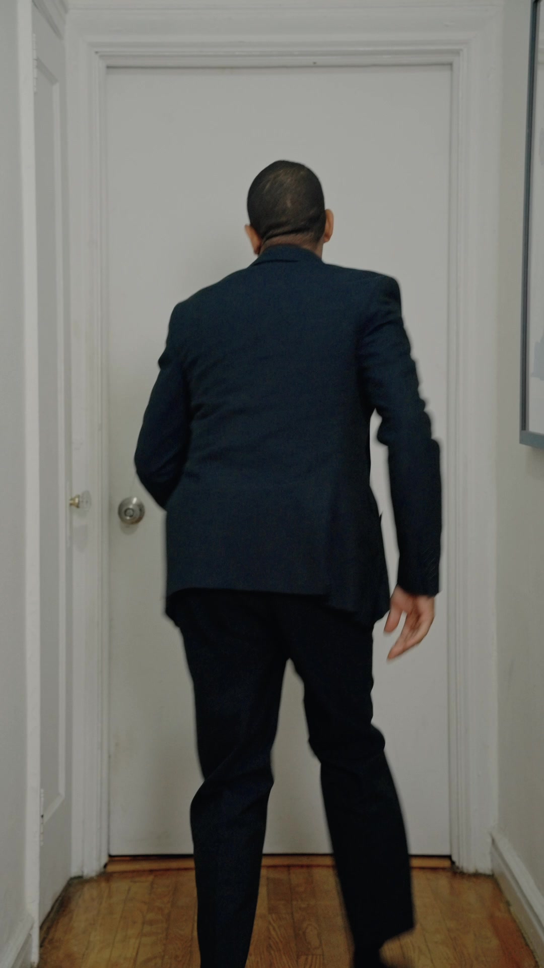 My real hallway vs. the magical world on the other side of the door